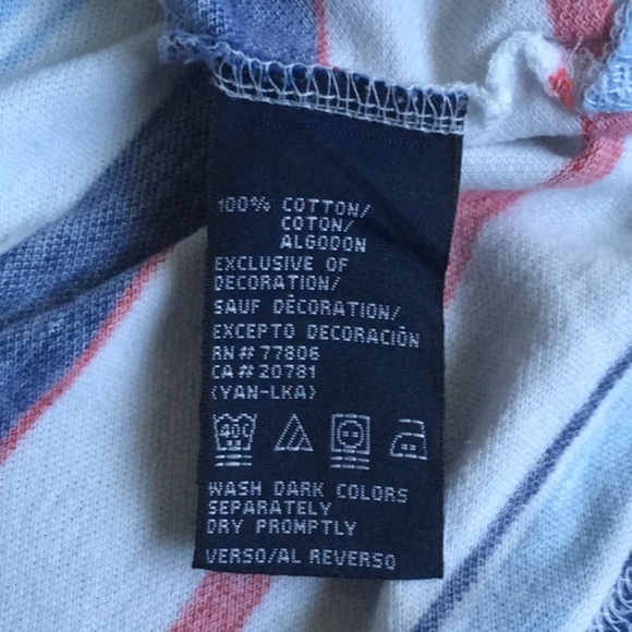 Tommy Hilfiger Blue and Red Striped Polo - Picture 8 of 8
